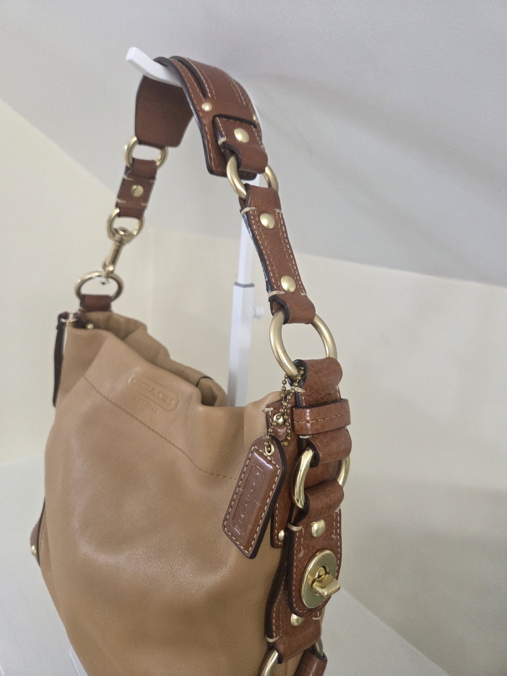 Coach Vintage Y2K Carly Hobo Leather Shoulder Bag - Picture 8 of 16